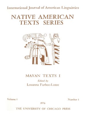 cover image of Mayan Texts